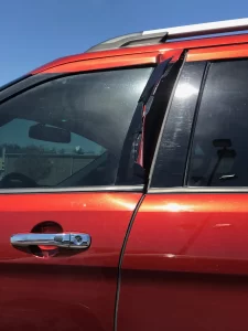 Damaged car